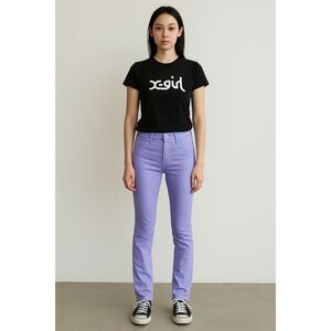 Vintage X-GIRL Kim Gordon 90s Y2K Lilac Slim Jeans Pants   Women's Size Medium